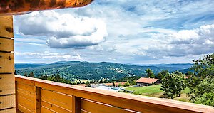 Traumhafte Aussicht in den Bayerischen Wald in Philippsreut